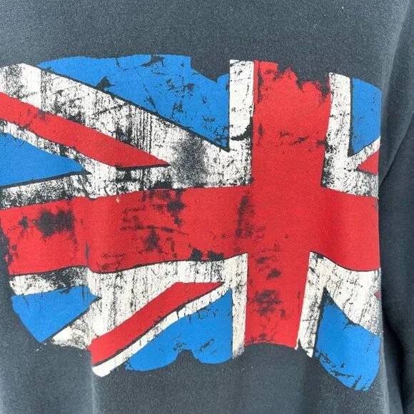 Cedar Wood State Navy British Flag Pullover Hoodie Size XL - Picture 3 of 8